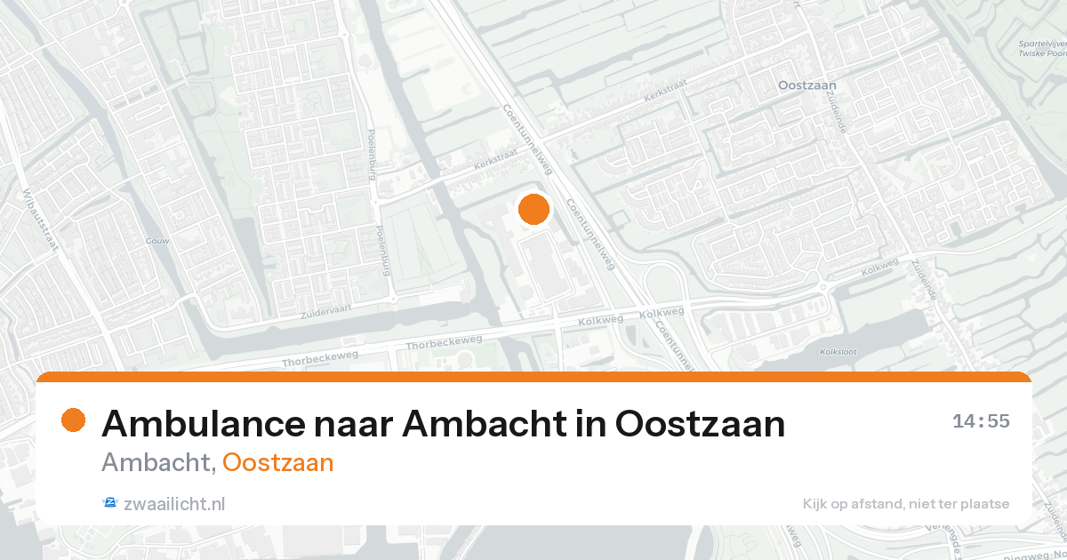 Ambulance naar Ambacht in Oostzaan — 22 aug 2026