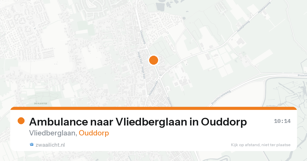 Ambulance naar Vliedberglaan in Ouddorp — 10 jul 2026
