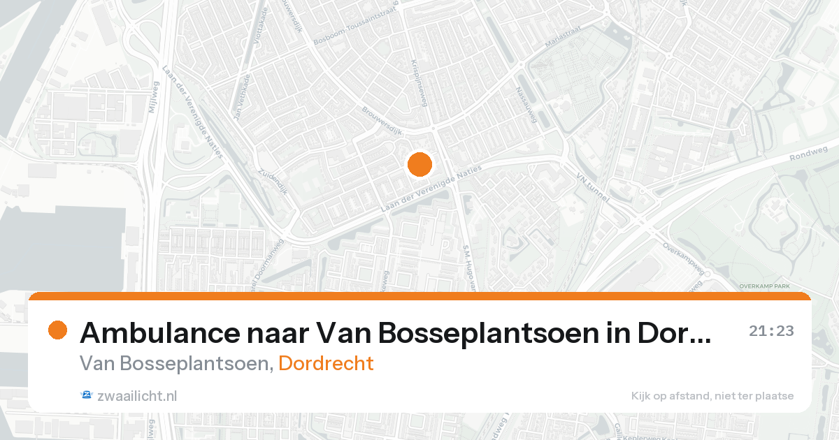 Ambulance naar Van Bosseplantsoen in Dordrecht — 7 feb 2026