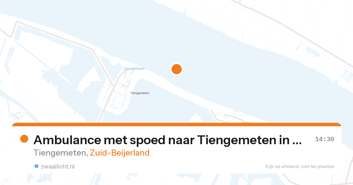 Ambulance met spoed naar Tiengemeten in Zuid-Beijerland — 28 aug 2026