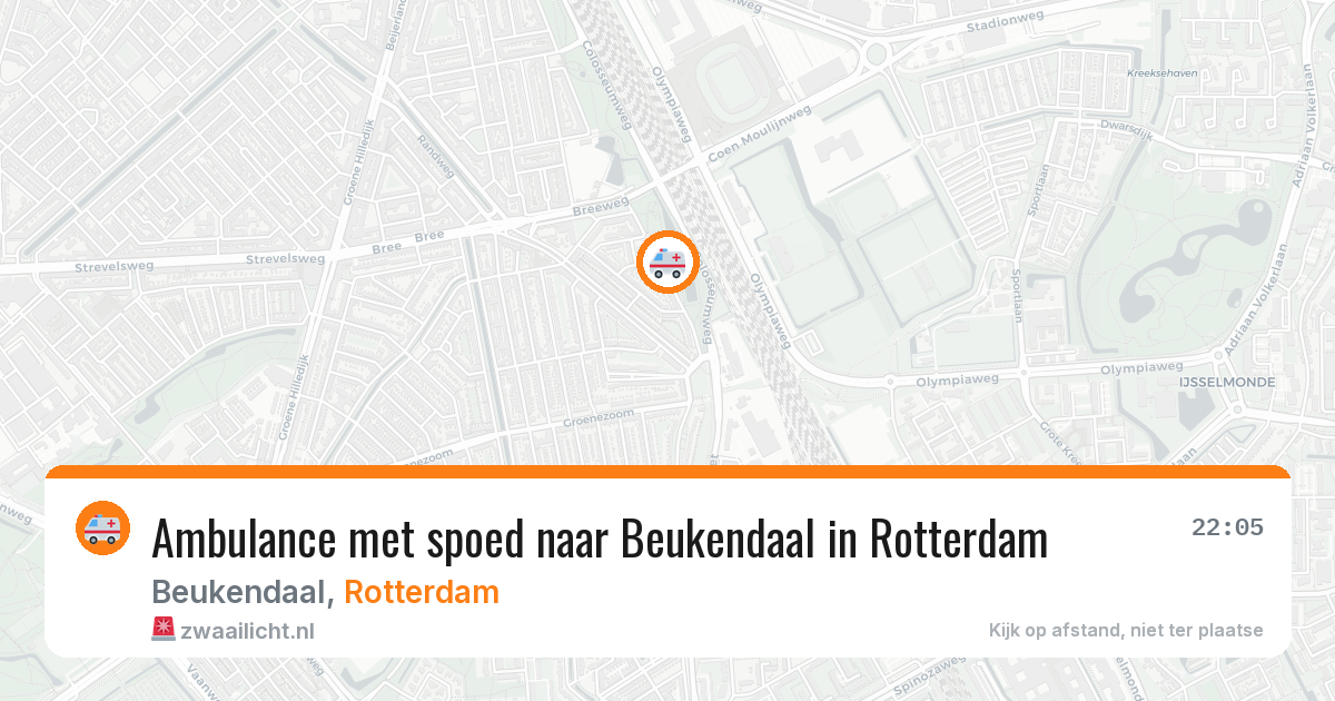 Ambulance met spoed naar Beukendaal in Rotterdam — 15 apr 2026