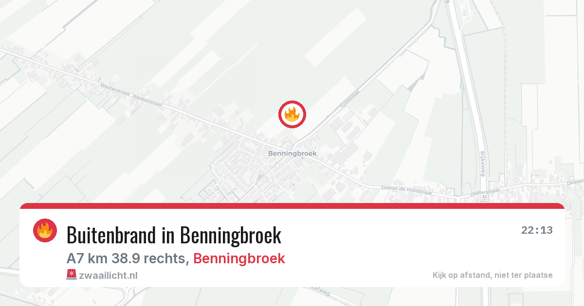 Buitenbrand in Benningbroek — 29 jul 2026