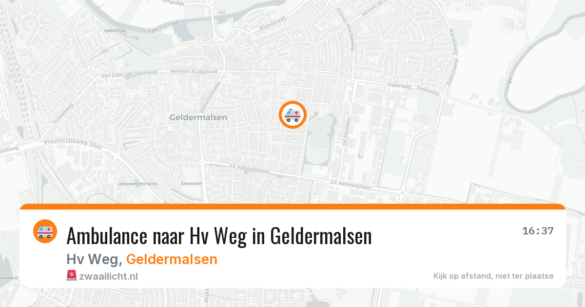 Ambulance naar Hv Weg in Geldermalsen — 14 mei 2026