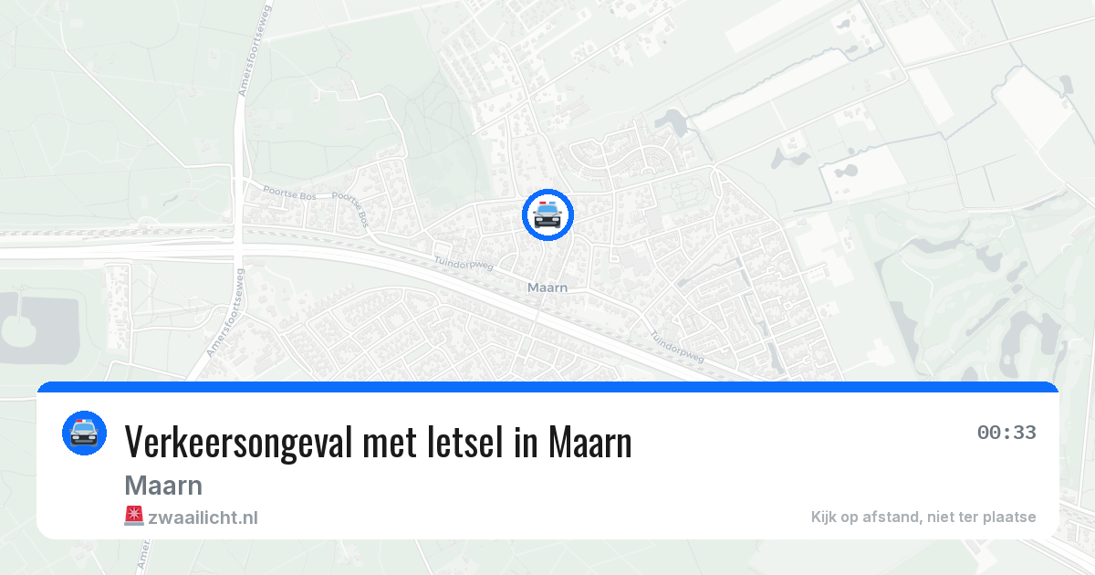 Verkeersongeval met letsel in Maarn — 10 mei 2026
