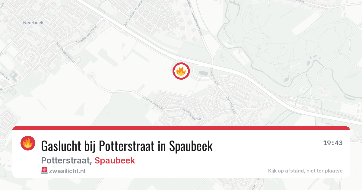 Gaslucht bij Potterstraat in Spaubeek — 3 mei 2026