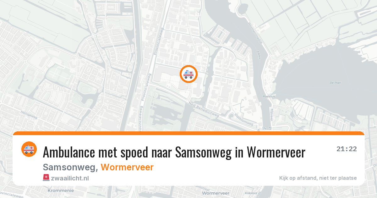 Ambulance met spoed naar Samsonweg in Wormerveer — 6 apr 2026
