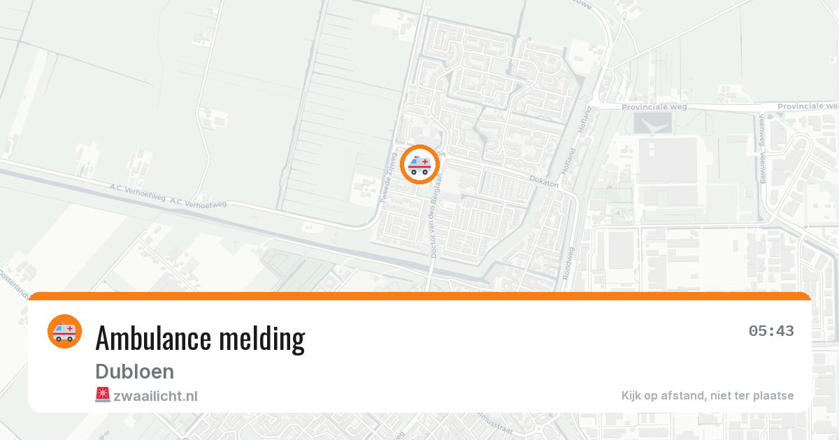 Ambulance melding — 9 feb 2026