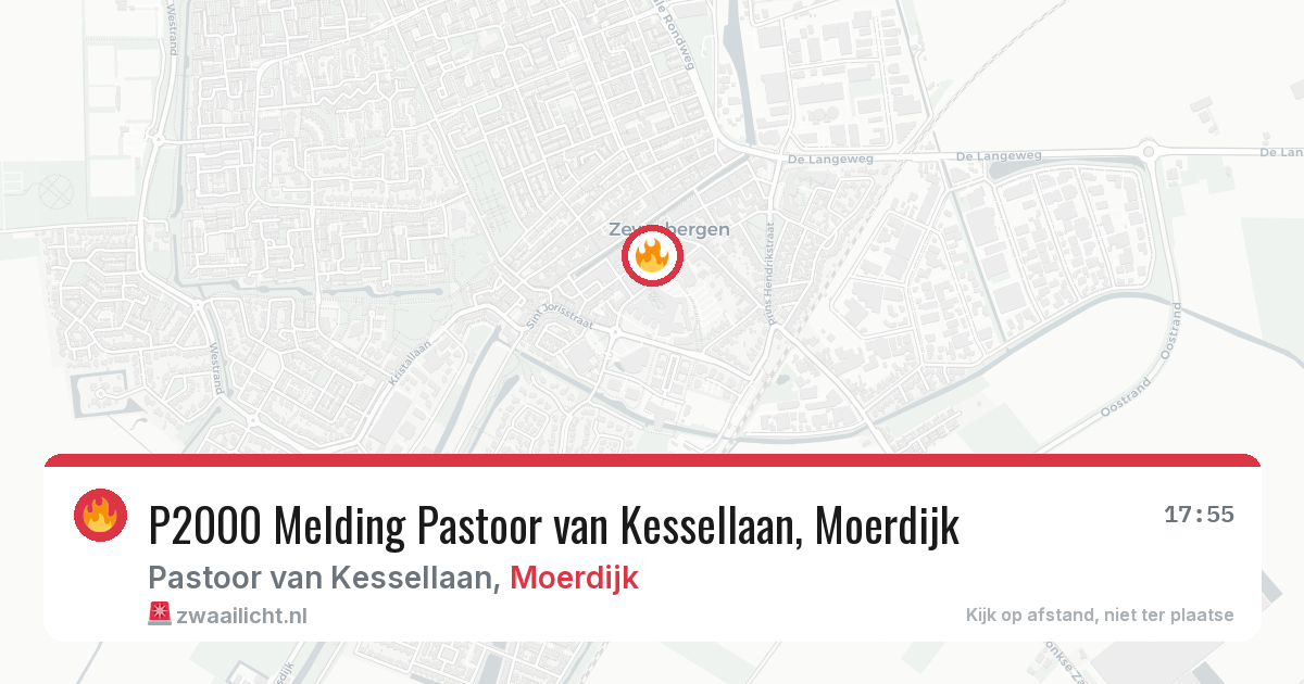 P2000 Melding Pastoor van Kessellaan, Moerdijk — 7 mei 2026