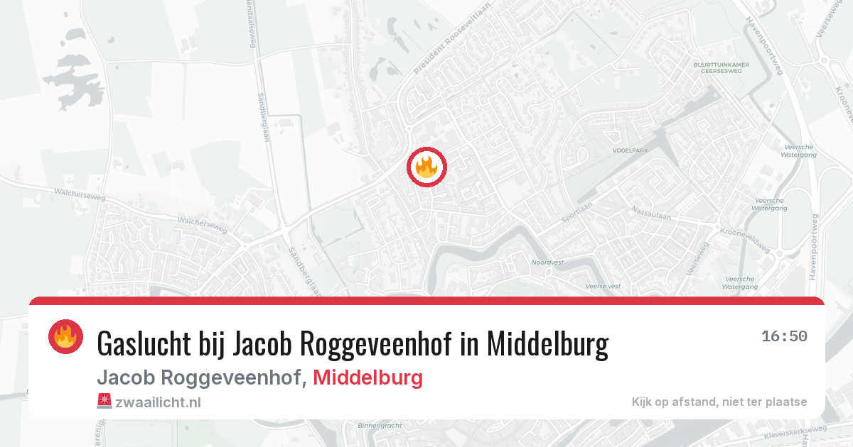 Gaslucht bij Jacob Roggeveenhof in Middelburg — 12 mei 2026