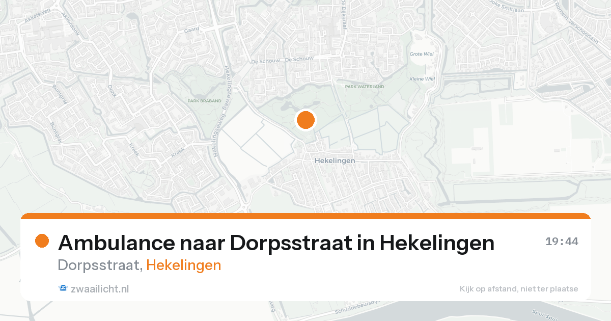 Ambulance naar Dorpsstraat in Hekelingen — 17 aug 2026