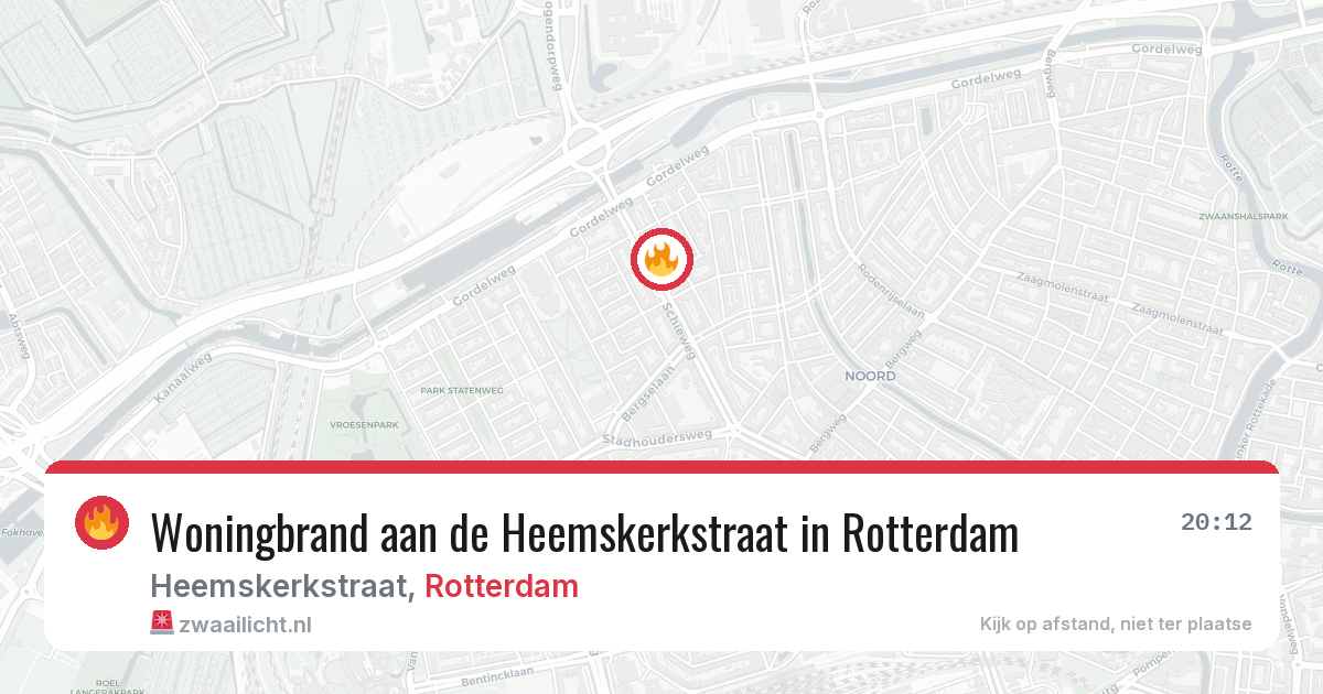 Woningbrand aan de Heemskerkstraat in Rotterdam — 28 mrt 2026