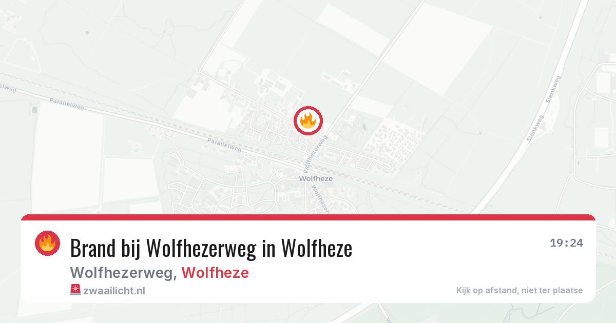 Brand bij Wolfhezerweg in Wolfheze — 26 jun 2026