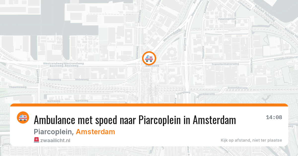 Ambulance met spoed naar Piarcoplein in Amsterdam — 22 jun 2026