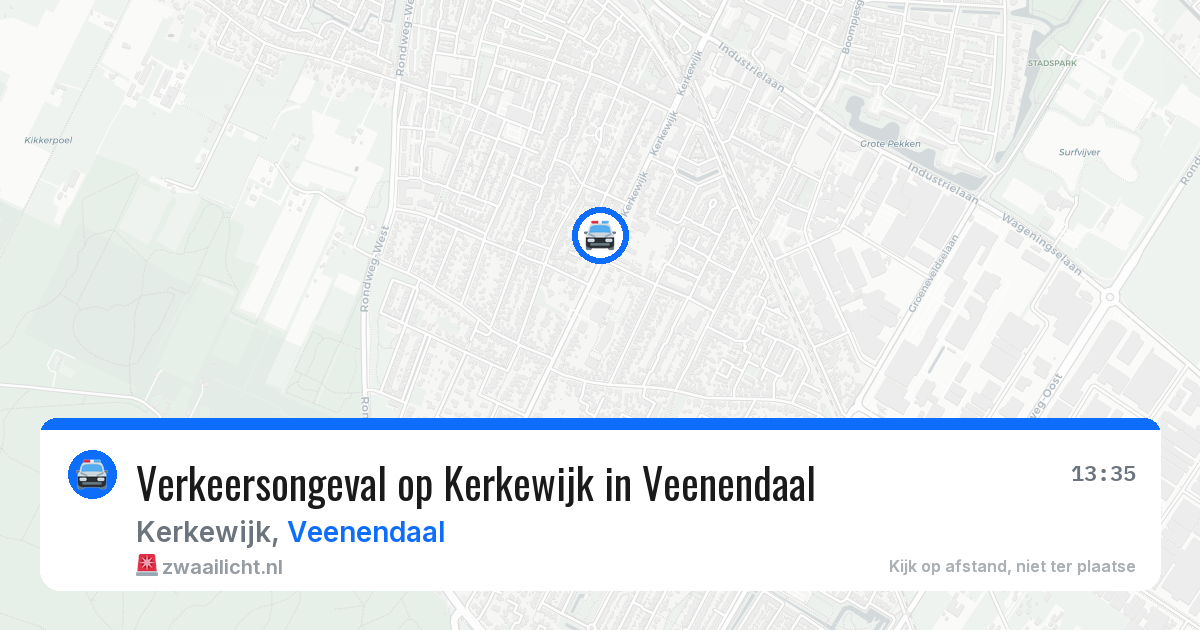 Verkeersongeval op Kerkewijk in Veenendaal — 6 jun 2026