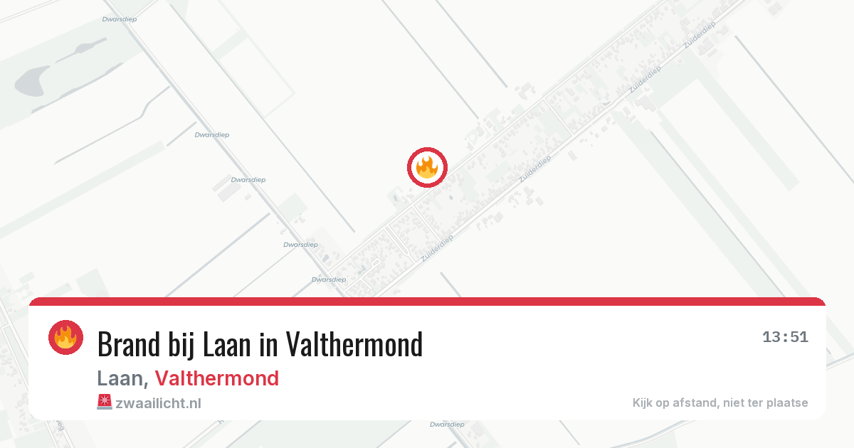 Brand bij Laan in Valthermond — 8 aug 2026