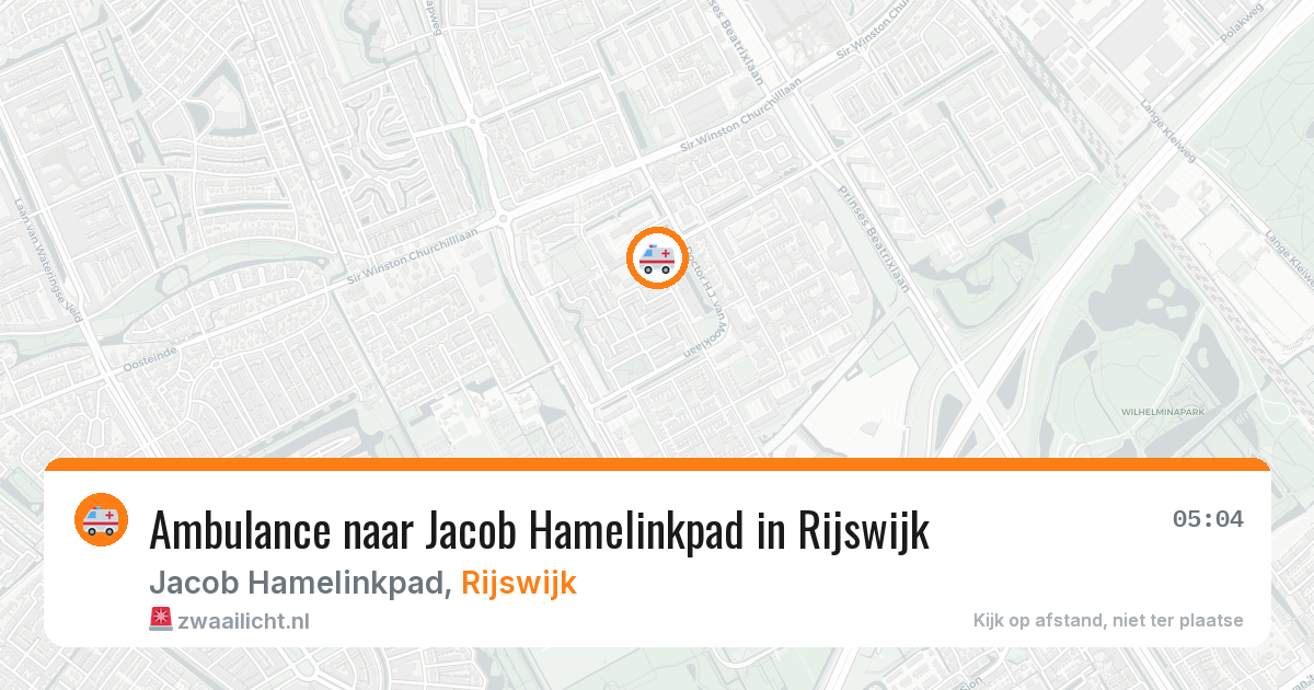 Ambulance naar Jacob Hamelinkpad in Rijswijk — 2 jul 2026