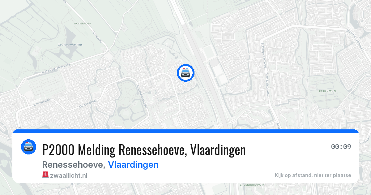 P2000 Melding Renessehoeve, Vlaardingen — 24 mrt 2026