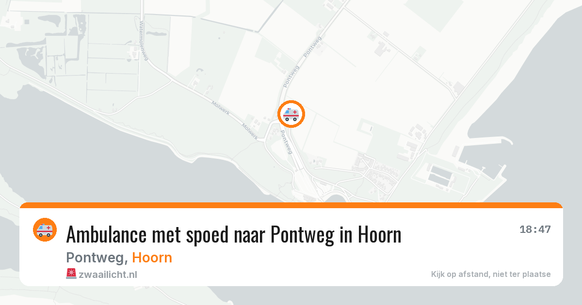 Ambulance met spoed naar Pontweg in Hoorn — 29 mei 2026