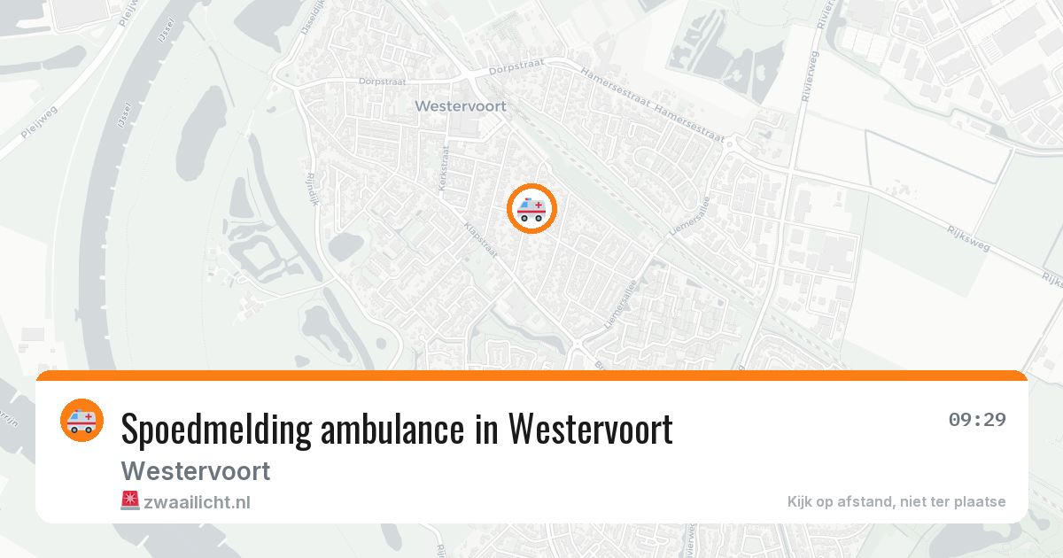 Spoedmelding ambulance in Westervoort — 11 aug 2026