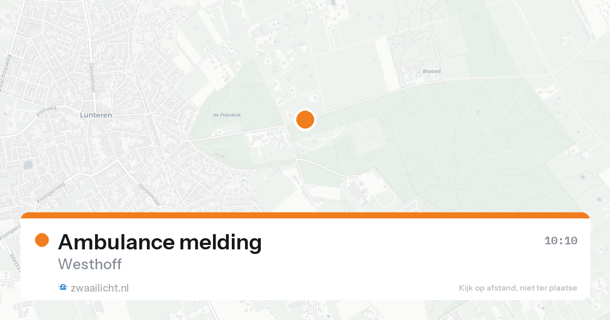 Ambulance melding — 31 jan 2026