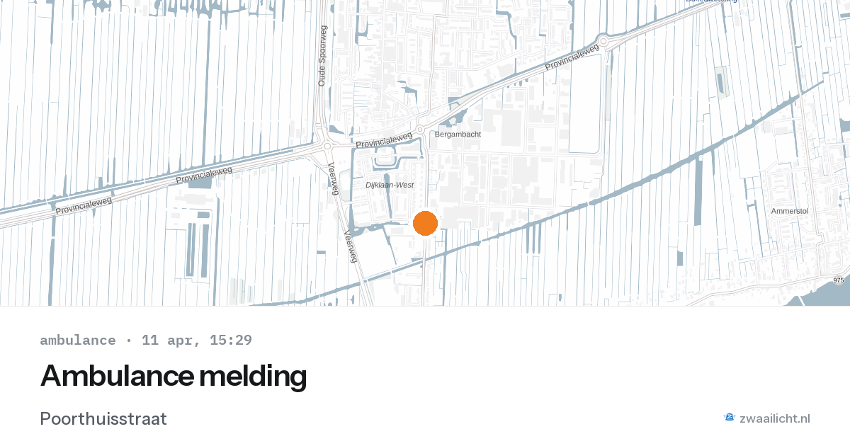 Ambulance melding — 11 apr 2026