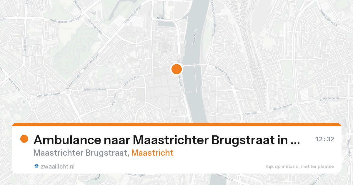 Ambulance naar Maastrichter Brugstraat in Maastricht — 23 aug 2026