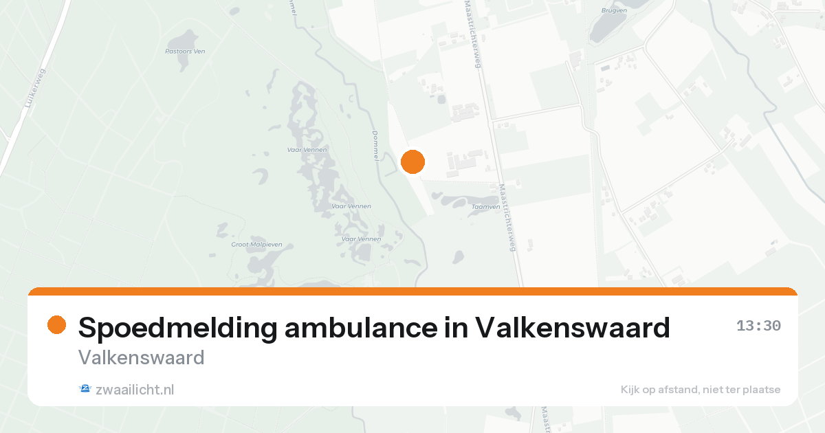 Spoedmelding ambulance in Valkenswaard — 5 jul 2026