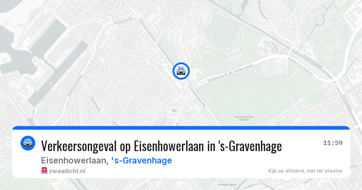 Verkeersongeval op Eisenhowerlaan in 's-Gravenhage — 1 jun 2026