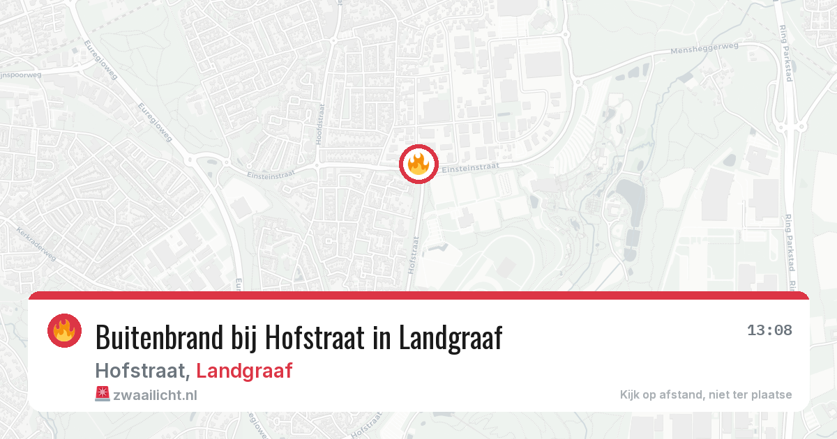 Buitenbrand bij Hofstraat in Landgraaf — 21 jul 2026