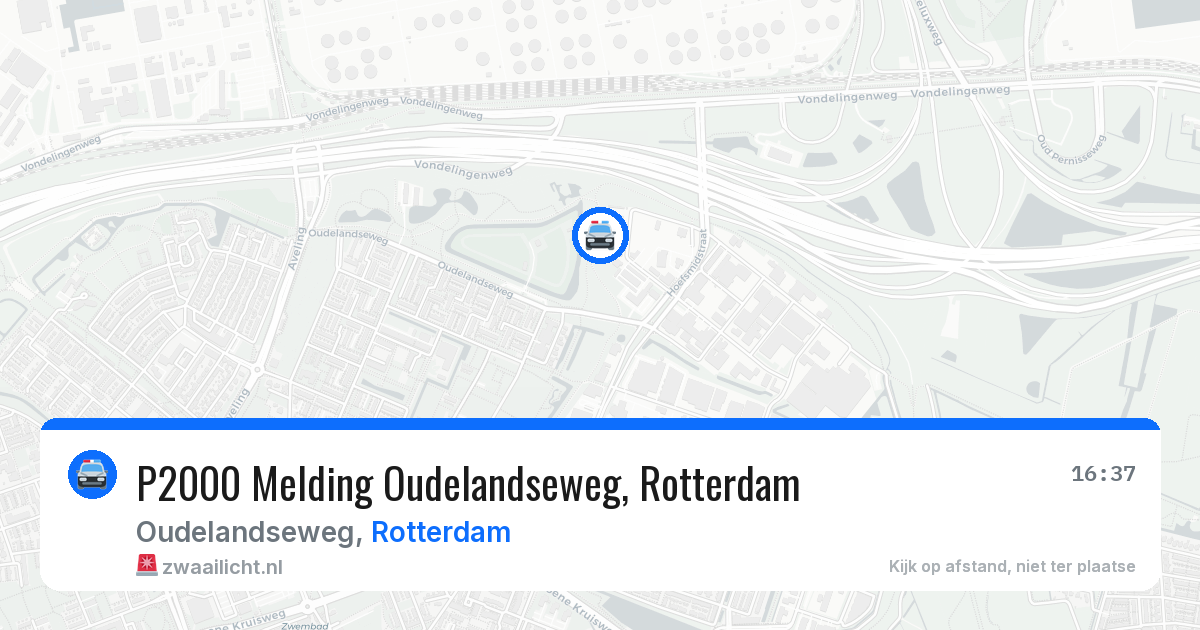 P2000 Melding Oudelandseweg, Rotterdam — 23 apr 2026