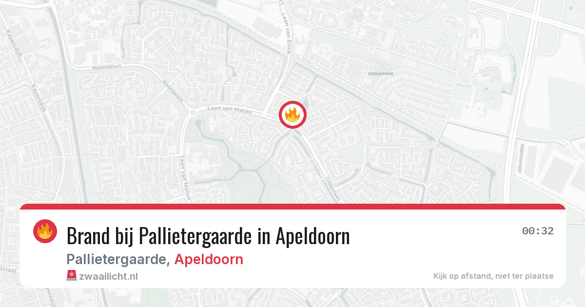 Brand bij Pallietergaarde in Apeldoorn — 19 jun 2026