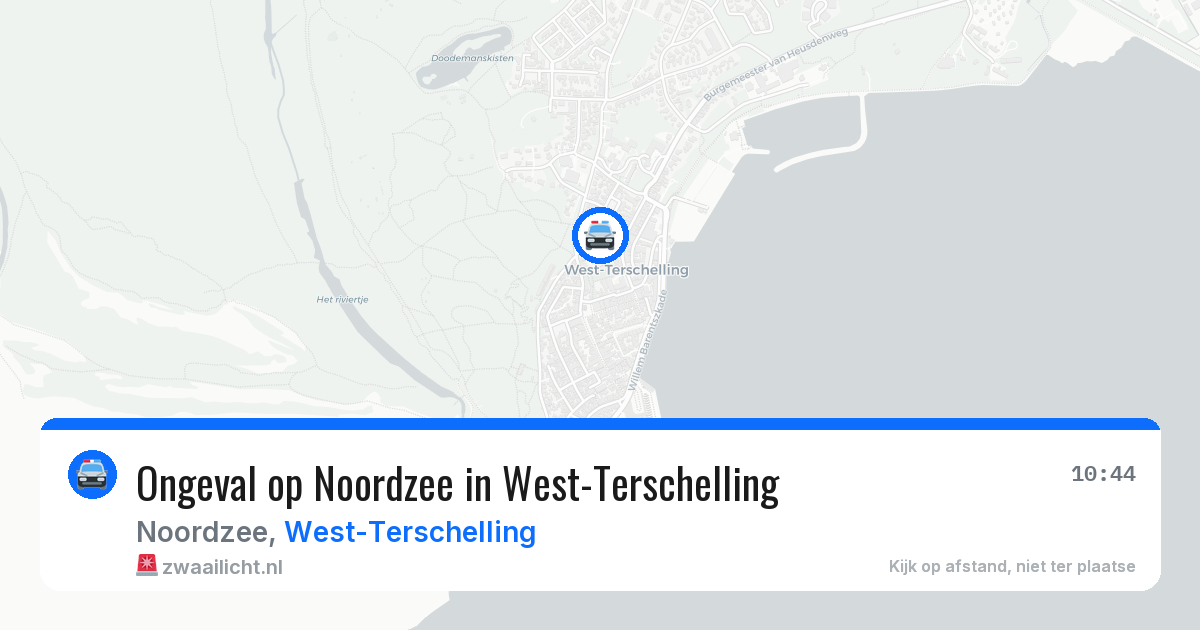 Ongeval op Noordzee in West-Terschelling — 30 jul 2026
