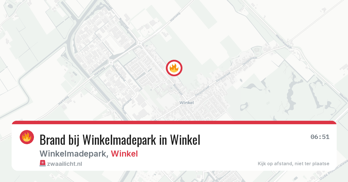 Brand bij Winkelmadepark in Winkel — 3 aug 2026