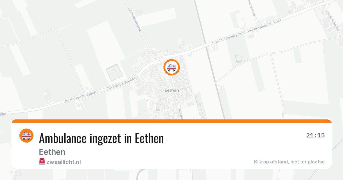 Ambulance ingezet in Eethen — 15 apr 2026