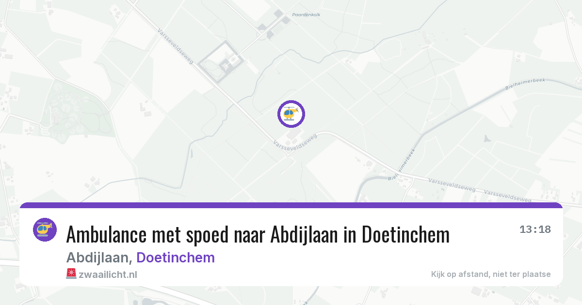 Ambulance met spoed naar Abdijlaan in Doetinchem — 19 jul 2026