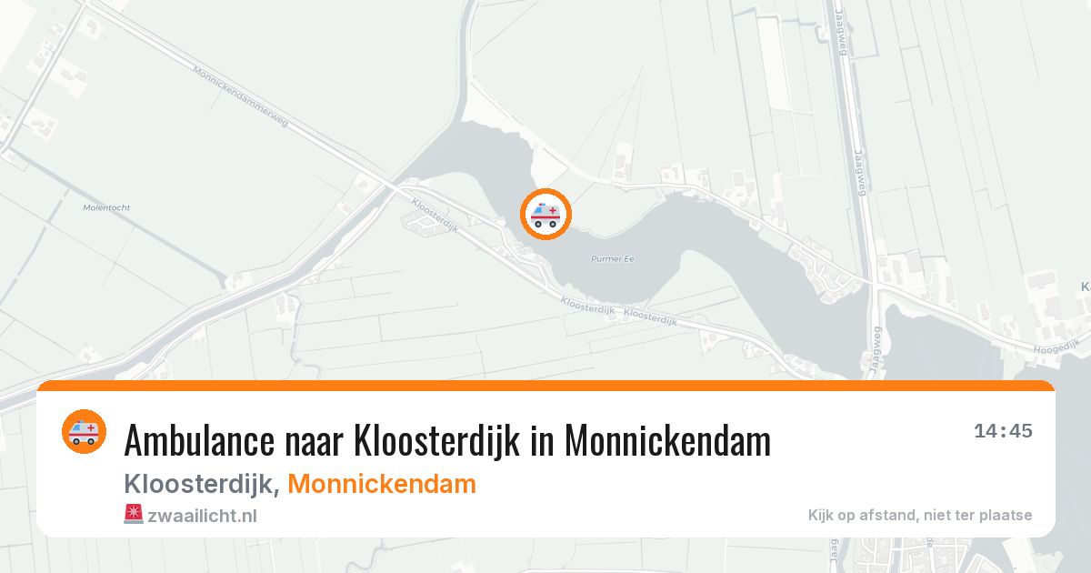 Ambulance naar Kloosterdijk in Monnickendam — 8 apr 2026