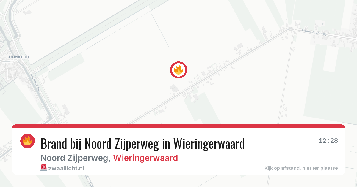 Brand bij Noord Zijperweg in Wieringerwaard — 19 mei 2026