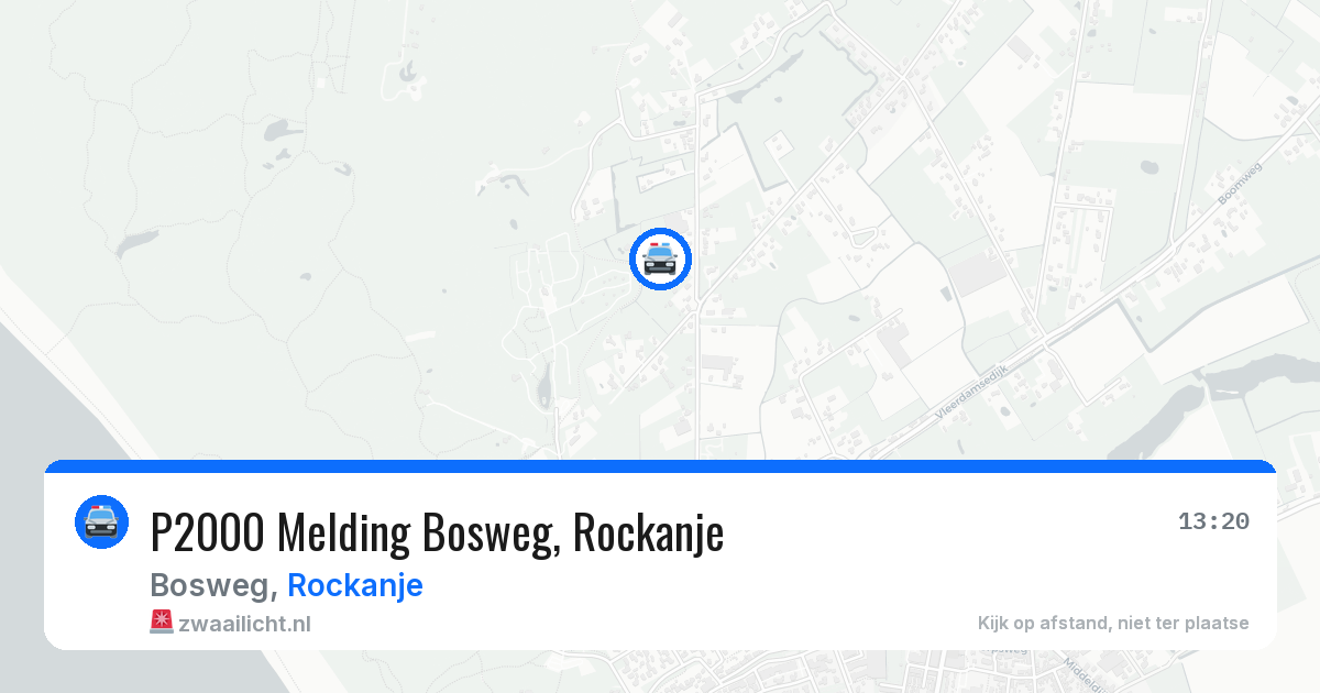 P2000 Melding Bosweg, Rockanje — 25 jun 2026