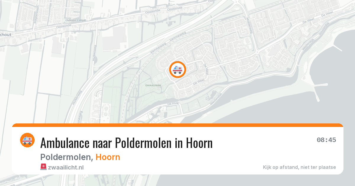 Ambulance naar Poldermolen in Hoorn — 29 mei 2026