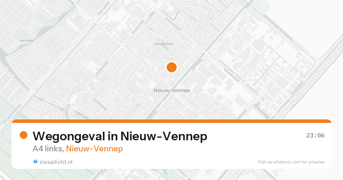 Wegongeval in Nieuw-Vennep — 30 jan 2026