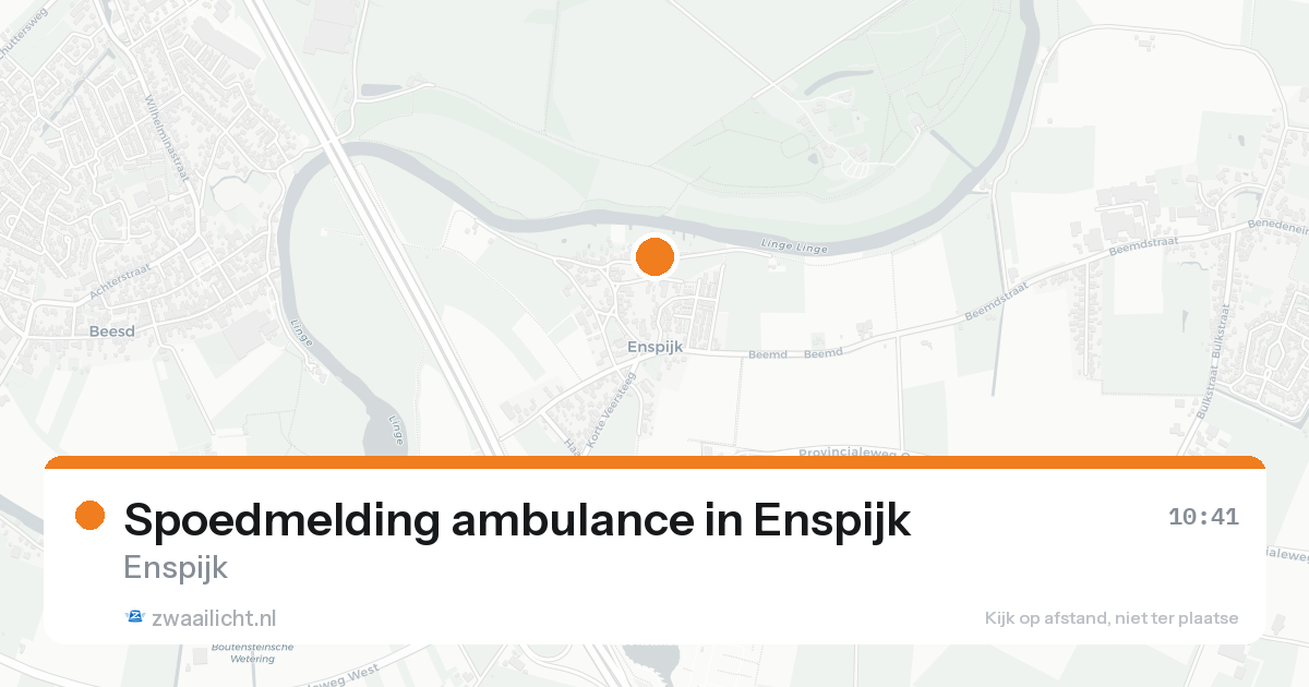 Spoedmelding ambulance in Enspijk — 31 jan 2026