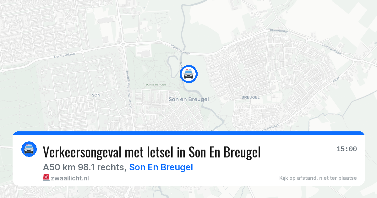 Verkeersongeval met letsel in Son En Breugel — 10 feb 2026