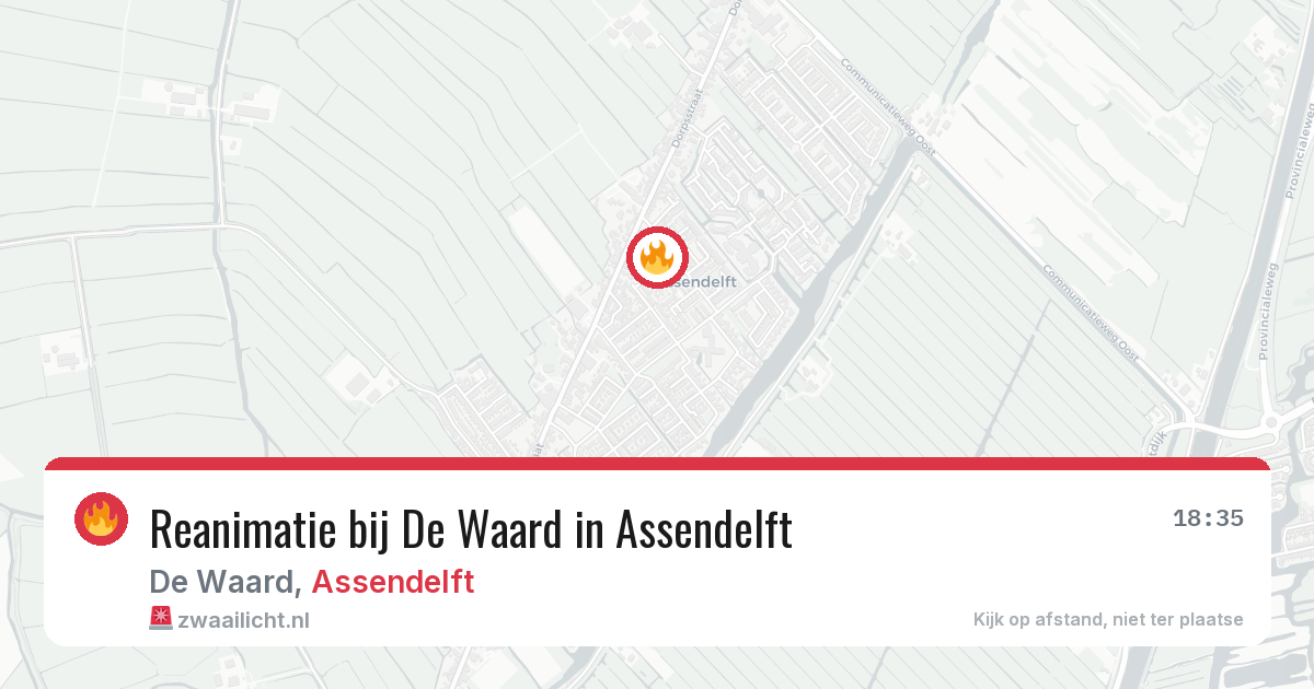 Reanimatie bij De Waard in Assendelft — 12 apr 2026