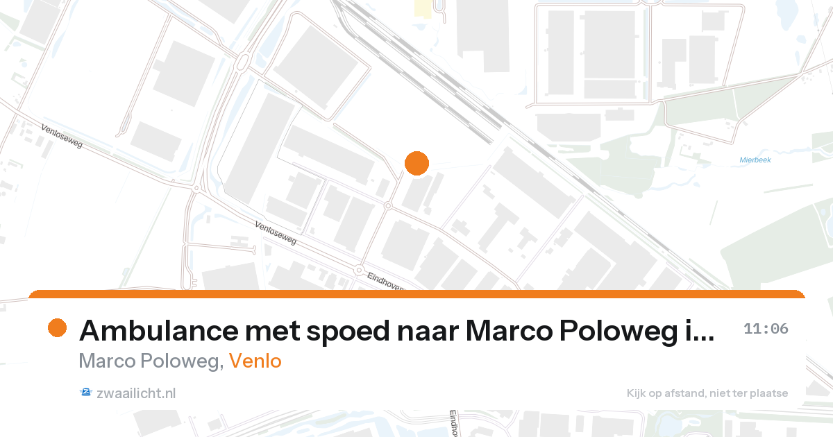 Ambulance met spoed naar Marco Poloweg in Venlo — 11 aug 2026