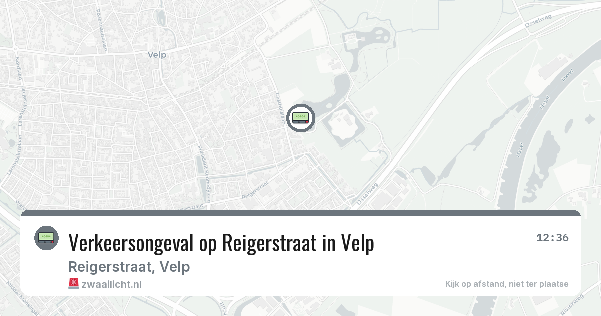 Verkeersongeval op Reigerstraat in Velp — 14 apr 2026
