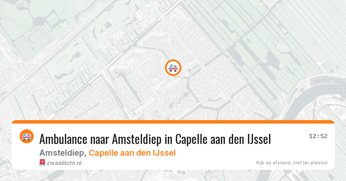 Ambulance naar Amsteldiep in Capelle aan den IJssel — 28 mei 2026