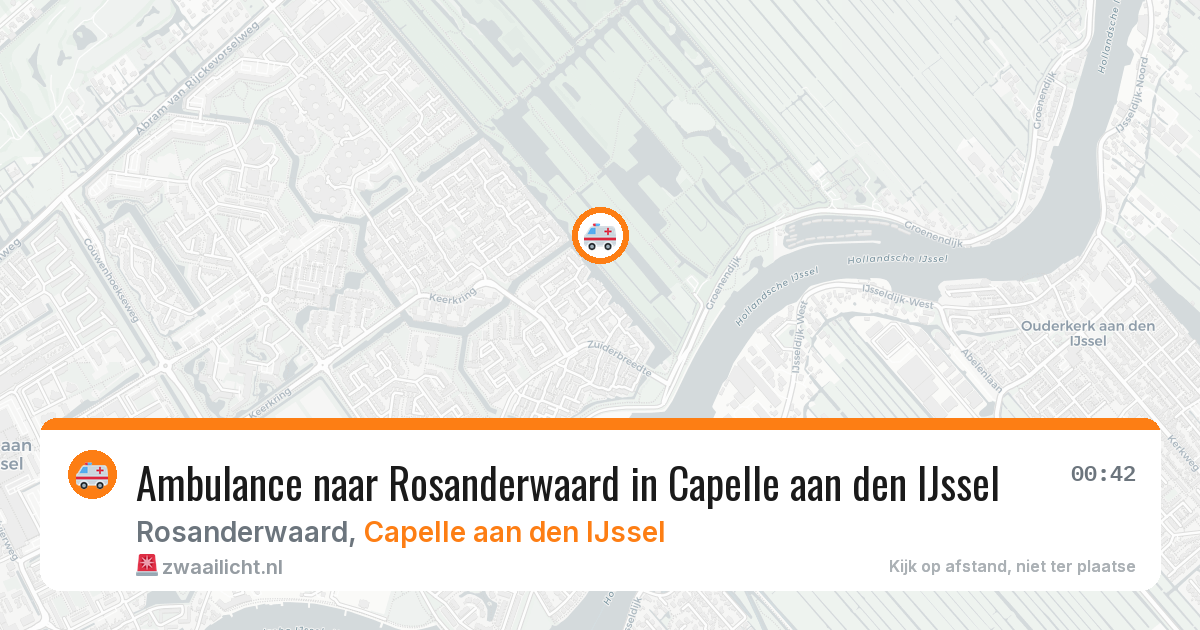 Ambulance naar Rosanderwaard in Capelle aan den IJssel — 29 jun 2026