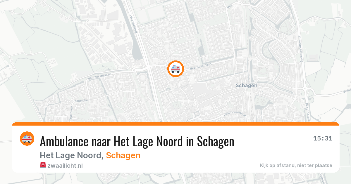 Ambulance naar Het Lage Noord in Schagen — 30 mrt 2026