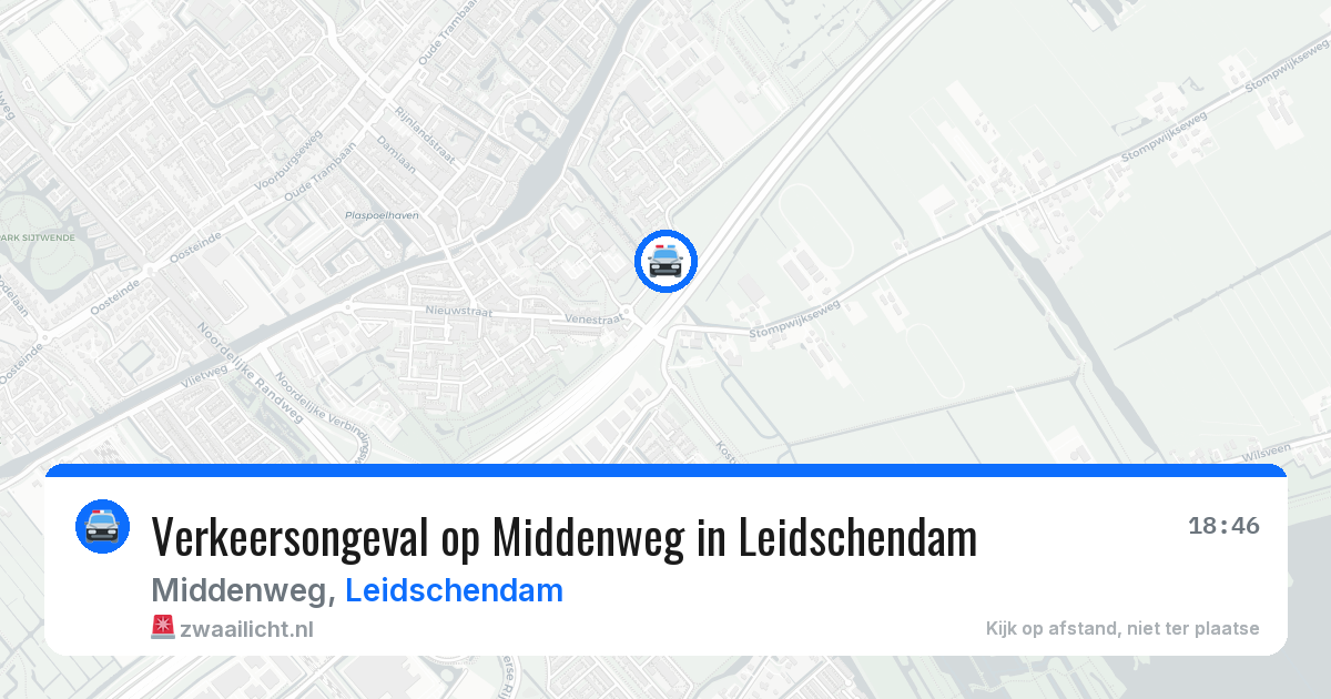 Verkeersongeval op Middenweg in Leidschendam — 30 jun 2026