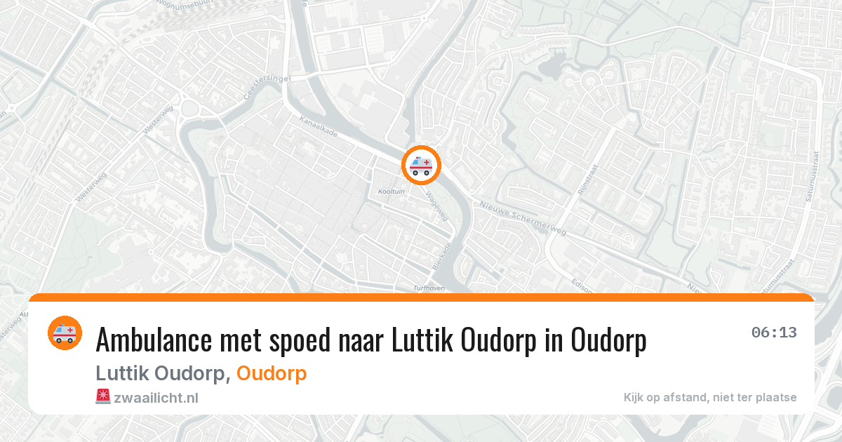 Ambulance met spoed naar Luttik Oudorp in Oudorp — 20 feb 2026